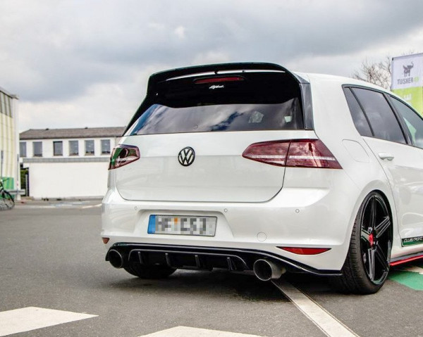 Diffusor Heck Ansatz passend für VW GOLF Mk7 GTI CLUBSPORT schwarz Hochglanz