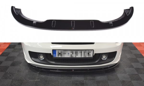 Front Ansatz passend für passend für FIAT 500 ABARTH MK1 schwarz Hochglanz schwarz Hochglanz