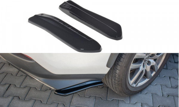 Heck Ansatz Flaps Diffusor passend für Lexus NX Facelift(Hybrid) schwarz Hochglanz