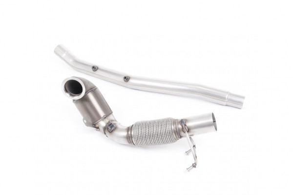 Milltek SSXVW513 Large Bore Downpipe and Hi-Flow Sports Cat - Volkswagen Golf Mk7.5 R Estate / Vari