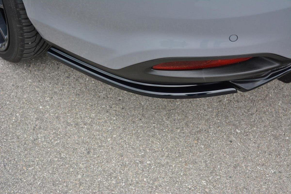 Heck Ansatz Flaps Diffusor für Fiat Tipo S-Design schwarz Hochglanz