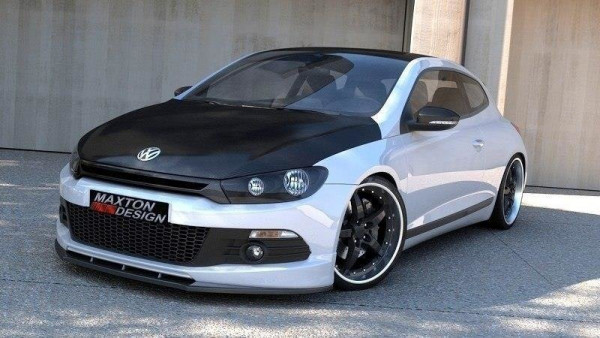 Front Ansatz für VW SCIROCCO R-LINE schwarz Hochglanz