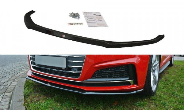 Front Ansatz V.2 passend für Audi A5 F5 S-Line schwarz Hochglanz