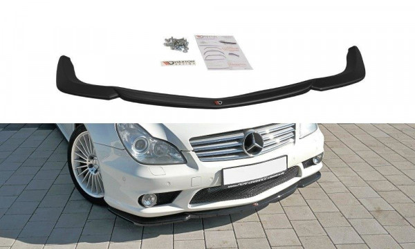 Front Ansatz für V.1 Mercedes CLS C219 55AMG schwarz Hochglanz