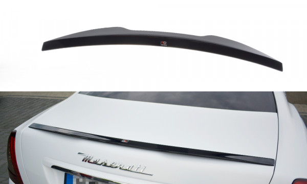 Spoiler CAP passend für MASERATI QUATTROPORTE MK5 FACELIFT schwarz Hochglanz