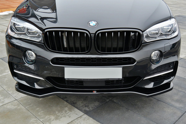 Front Ansatz V.1 passend für BMW X5 F15 M50d schwarz Hochglanz