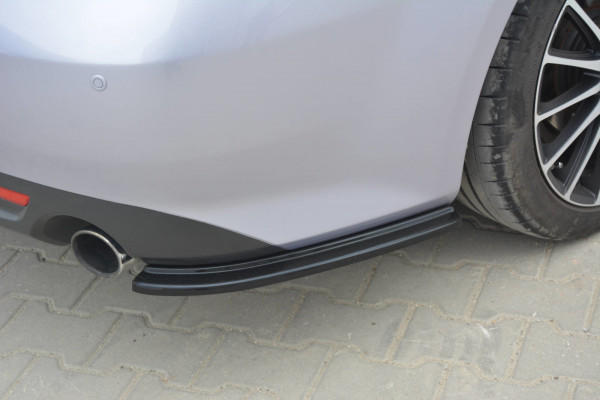 Heck Ansatz Flaps Diffusor passend für MAZDA 6 MK2 SPORT HATCH (GH-SERIES) vor Facelift schwarz Hoch