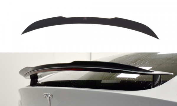 Spoiler CAP V.1 passend für TESLA MODEL X schwarz Hochglanz