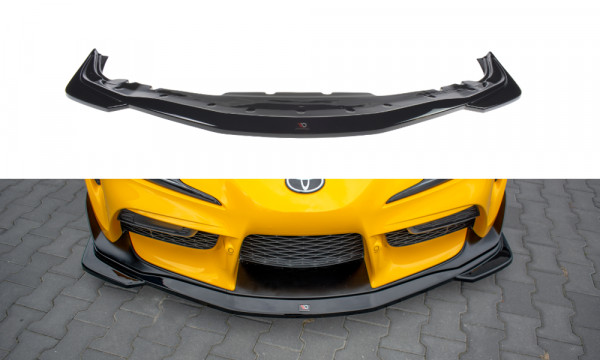 Front Ansatz V.1 passend für Toyota Supra Mk5 schwarz Hochglanz