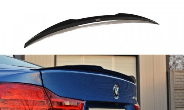 Spoiler CAP für BMW 4er F32 schwarz Hochglanz