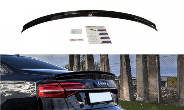 Spoiler CAP für Audi S8 D4 FL schwarz Hochglanz