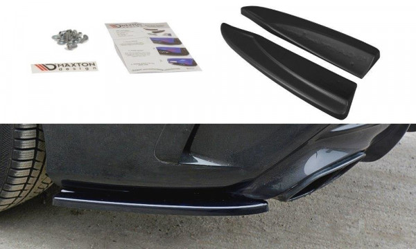 Heck Ansatz Flaps Diffusor passend für Mercedes CLA A45 AMG C117 Facelift schwarz Hochglanz