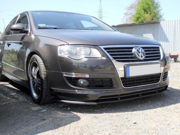 Front Ansatz für VW PASSAT B6 VOTEX schwarz Hochglanz