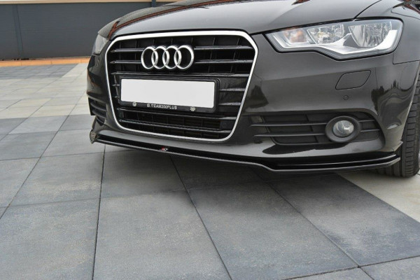 Front Ansatz V.1 passend für Audi A6 C7 schwarz Hochglanz