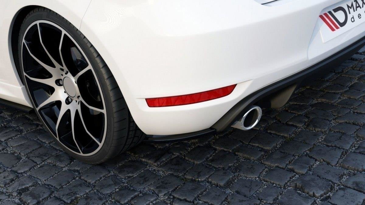 Heck Ansatz Flaps Diffusor für VW GOLF 6 GTI 35TH schwarz Hochglanz, Mk6, Golf / GTI / TCR / R, Volkswagen, Maxton, Fahrzeugtechnik