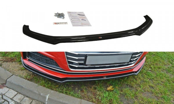 Front Ansatz V.1 passend für Audi A5 F5 S-Line schwarz Hochglanz