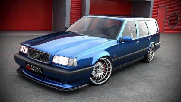 Front Ansatz für VOLVO 850 R schwarz Hochglanz