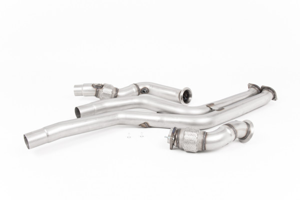 Milltek SSXBM1094 Large-bore Downpipes and Cat Bypass Pipes - BMW 2 Series M2 Competition Coupé (F8