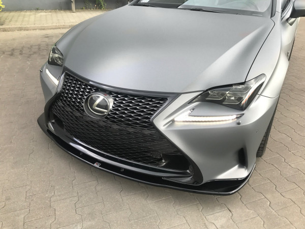 Front Ansatz V.1 passend für Lexus Rc schwarz Hochglanz