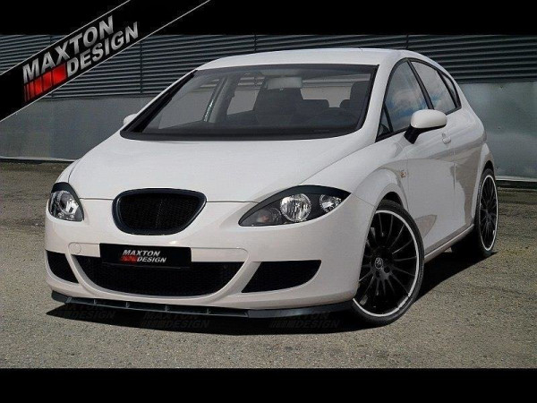 Front Ansatz für SEAT LEON MK2 (vor Facelift) schwarz Hochglanz