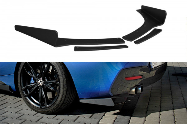 Heck Ansatz Flaps Diffusor passend für BMW 1er F20/F21 M-Power FACELIFT