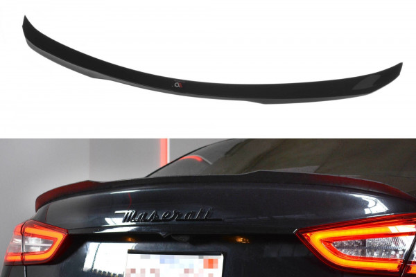 Spoiler CAP passend für MASERATI QUATTROPORTE MK.6 vor Facelift schwarz Hochglanz