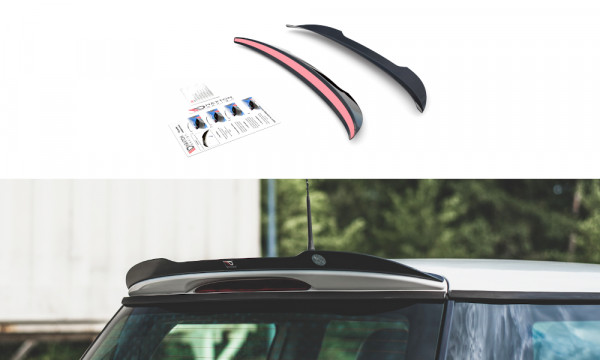 Spoiler CAP passend für Mini Cooper / One R50 schwarz Hochglanz