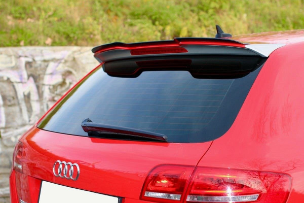 Spoiler CAP passend für Audi RS3 8P schwarz Hochglanz