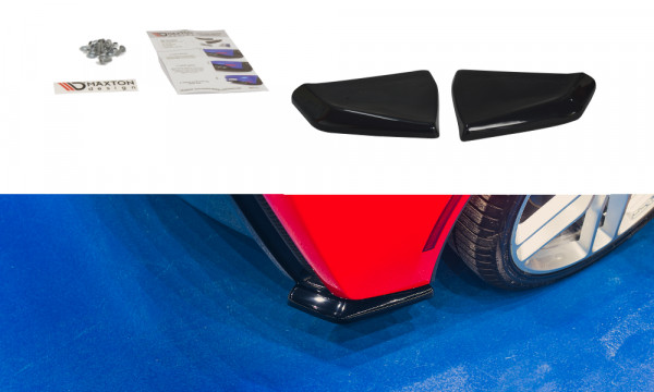 Heck Ansatz Flaps Diffusor V.1 passend für CHEVROLET CORVETTE C7 schwarz Hochglanz