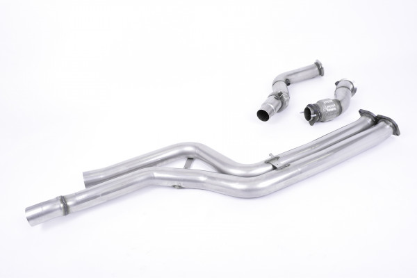 Milltek SSXBM1031 Large-bore Downpipe and De-cat - BMW 3 Series F80 M3 & M3 Competition Saloon (Non