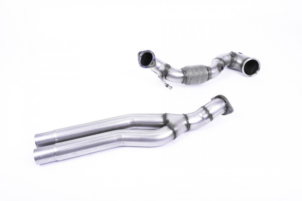 Milltek SSXAU727 Large-bore Downpipe and De-cat - Audi TT Mk3 TTRS 2.5TFSI Quattro (Non-OPF/GPF Mod