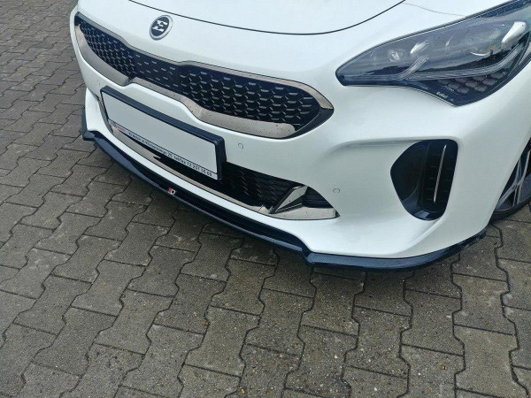 Front Ansatz für V.1 KIA STINGER GT schwarz Hochglanz