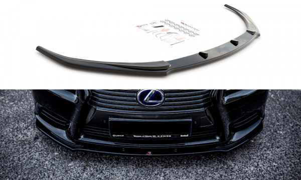 Front Ansatz passend für Lexus LS Mk4 Facelift schwarz Hochglanz