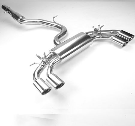 ROAR 76mm exhaust system with flap, Volkswagen Golf VII R 2.0 TSI (300 hp), 2014-2016