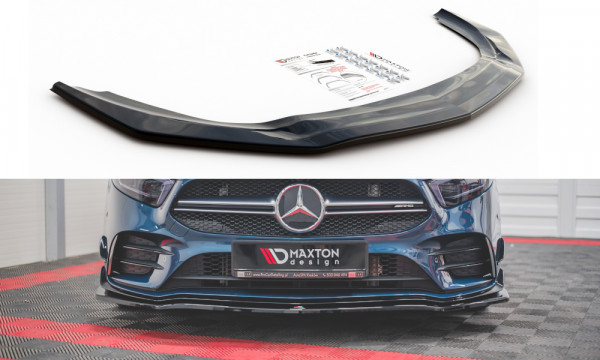 Front Ansatz V.1 passend für Mercedes A35 AMG W177 schwarz Hochglanz