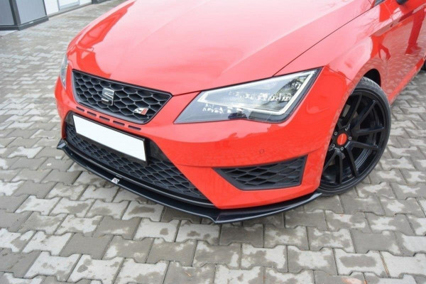 Front Ansatz für SEAT LEON III CUPRA / FR schwarz Hochglanz