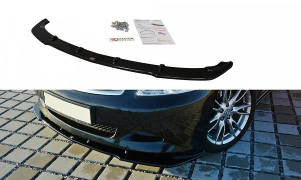 Front Ansatz für V.1 Infiniti G37 Sedan schwarz Hochglanz