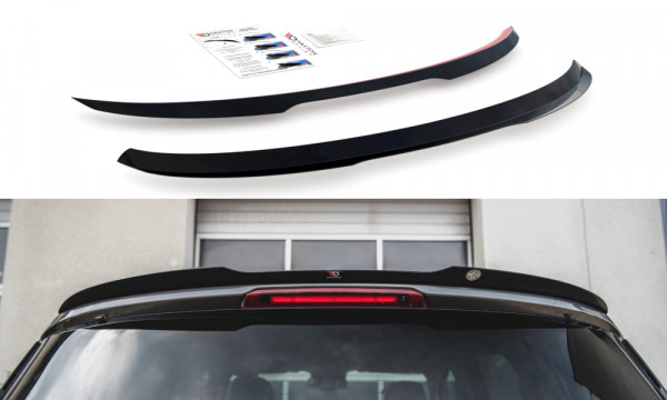 Spoiler CAP passend für Ford S-Max Mk2 Facelift schwarz Hochglanz