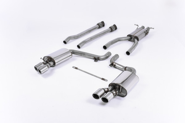 Milltek SSXAU622 Cat-back Twin 80mm Jet - Audi S6 5.2 V10 C6 FSI quattro (2006 - 2012)