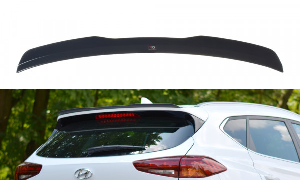 Spoiler CAP passend für Hyundai Tucson Mk3 Facelift schwarz Hochglanz