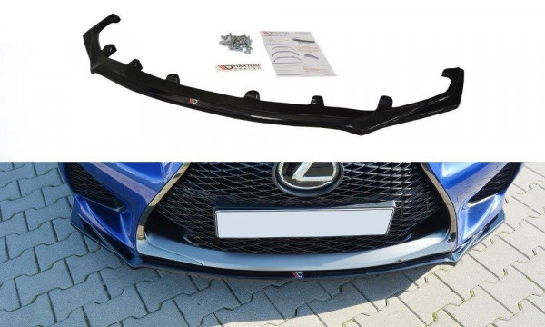 Front Ansatz für V.1 Lexus RC F schwarz Hochglanz