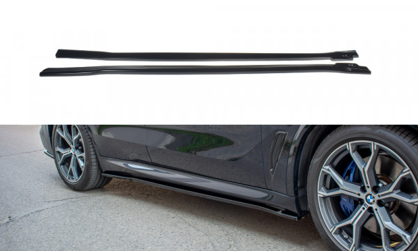 Seitenschweller Ansatz passend für BMW X5 G05 M Paket schwarz Hochglanz