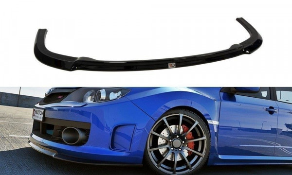 Front Ansatz für v.1 Subaru Impreza WRX STI 2009-2011 schwarz Hochglanz