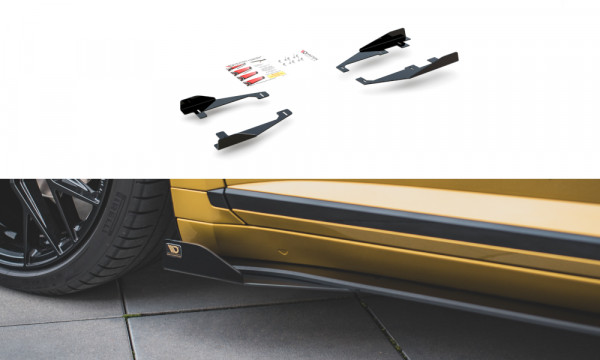 Side Flaps Volkswagen Arteon R-Line schwarz Hochglanz