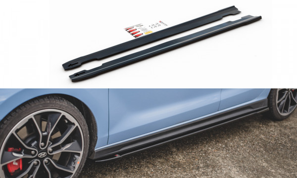 Seitenschweller Ansatz V.4 passend für Hyundai I30 N Mk3 Hatchback/ Fastback schwarz Hochglanz