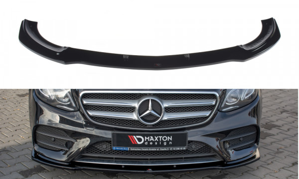 Front Ansatz passend für Mercedes-Benz E43 AMG / AMG-Line W213 schwarz Hochglanz