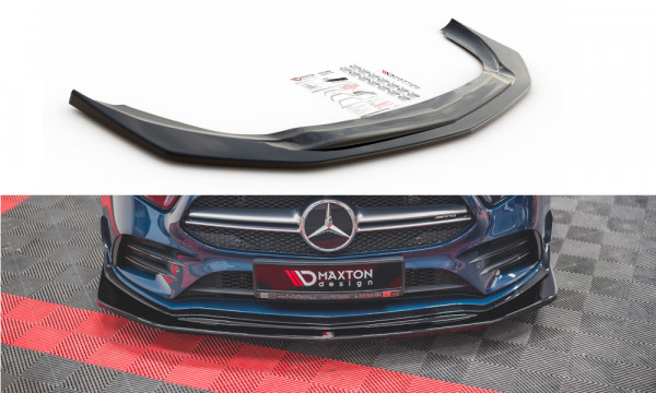 Front Ansatz V.3 passend für Mercedes A35 AMG W177 schwarz Hochglanz