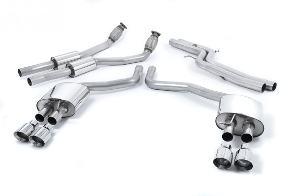 Milltek SSXAU331 Cat-back Quad 100mm GT100 - Audi S7 Sportback 4.0 TFSI quattro S tronic (2012 - 201