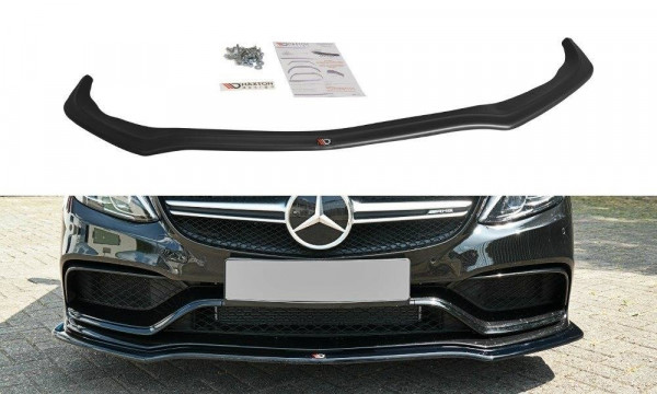 Front Ansatz für V.1 Mercedes C-Klasse S205 63 AMG Kombi schwarz Hochglanz