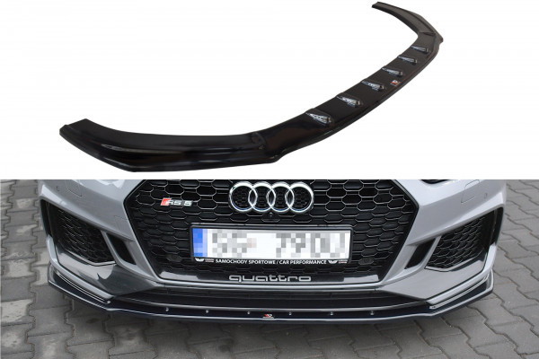 Front Ansatz V.1 passend für Audi RS5 F5 Coupe / Sportback schwarz Hochglanz